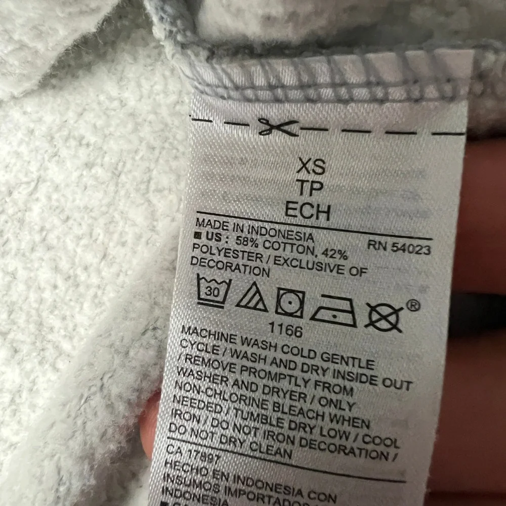 Old Navy Kids Good Times Sweatshirt Crew Neck Pullover Comfy Heather‎ Gray XS